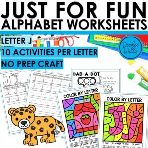 Letter J Worksheets - Alphabet Writing Practice Coloring Pages Letter J Craft