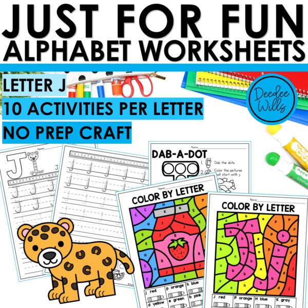 Letter J Worksheets - Alphabet Writing Practice Coloring Pages Letter J Craft