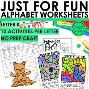 Letter K Worksheets - Alphabet Writing Practice Coloring Pages Letter K Craft