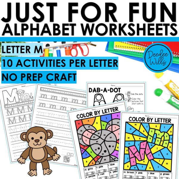 Letter M Worksheets - Alphabet Writing Practice Coloring Pages Letter M Craft