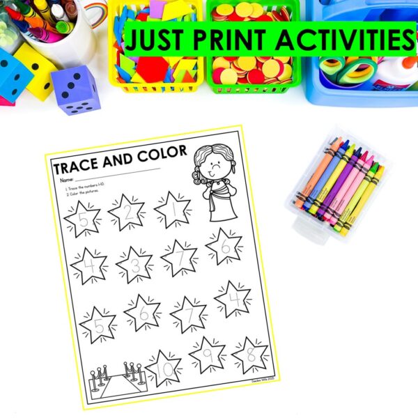 Counting Numbers to 10 Math Worksheets Kindergarten No Prep Activities Practice - Image 3
