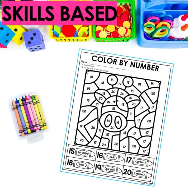 Counting Numbers to 20 Math Worksheets Kindergarten No Prep Activities Practice - Image 2