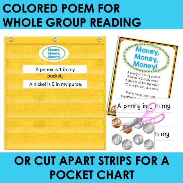 Money Poem of the Week Counting Money Kindergarten w Activities & Fluency Lesson - Image 2