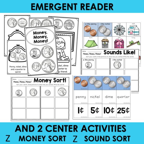 Money Poem of the Week Counting Money Kindergarten w Activities & Fluency Lesson - Image 4