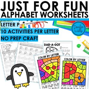 Letter P Worksheets - Alphabet Writing Practice Coloring Pages Letter P Craft