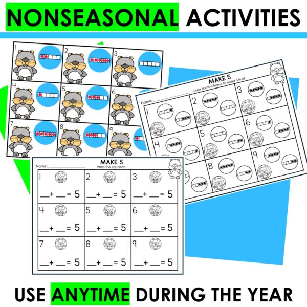 Write the Room Make 5 and 10 Activities – Hands-On Math Practice for Kinders - Image 2
