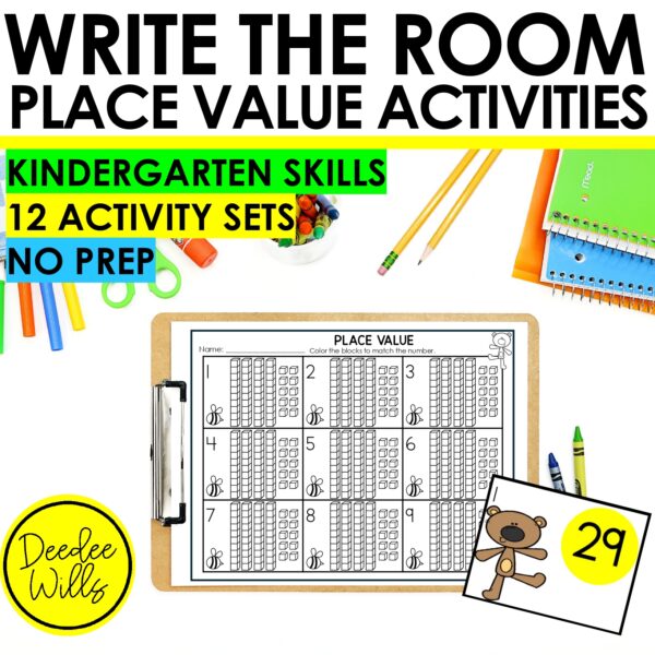 Write the Room Place Value Activity – Hands-On Place Value Practice for Kinders