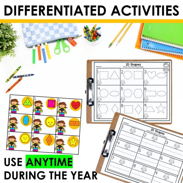 Write the Room 2D & 3D Shapes Activity – Engaging Geometry Practice for Kinders - Image 2
