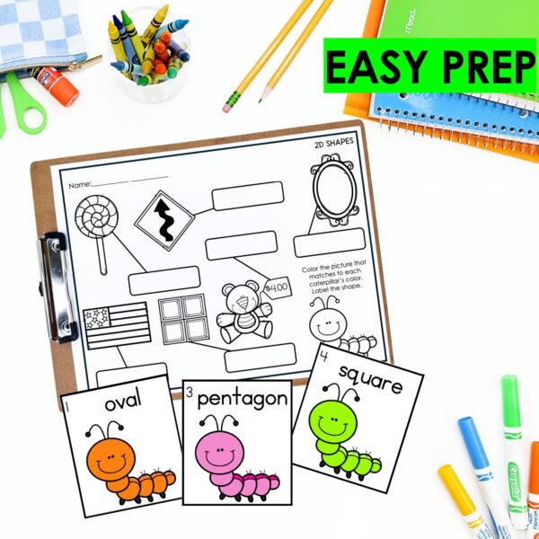 Write the Room 2D & 3D Shapes Activity – Engaging Geometry Practice for Kinders - Image 3