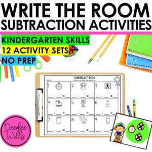 Write the Room Subtraction Activity – Fun, Hands-On Math Practice for Kinders