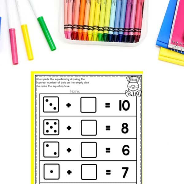 4th of July Math Worksheet Activities with Hat, Word Search, & Coloring Sheets - Image 4