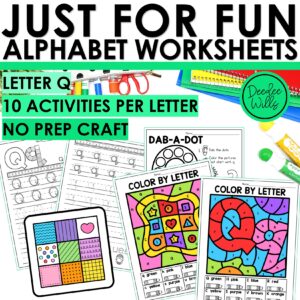 Letter Q Worksheets - Alphabet Writing Practice Coloring Pages Letter Q Craft