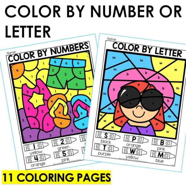 Summer Dot to Dot Mazes Tracing Word Search Color Sheets Summer Fun Packet - Image 2