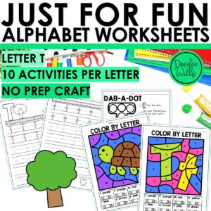 Letter T Worksheets - Alphabet Writing Practice Coloring Pages Letter T Craft