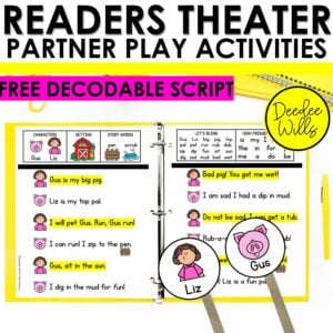 Free Fall Readers Theater Decodable Partner Plays For Kindergarten & 1st Sample