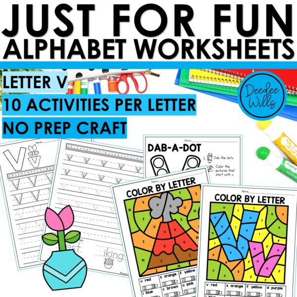 Letter V Worksheets - Alphabet Writing Practice Coloring Pages Letter V Craft
