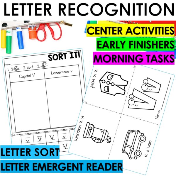 Letter V Worksheets - Alphabet Writing Practice Coloring Pages Letter V Craft - Image 7