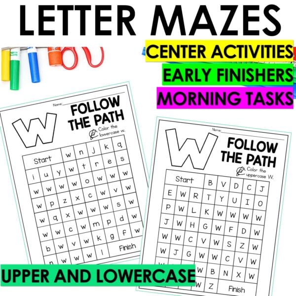 Letter W Worksheets - Alphabet Writing Practice Coloring Pages Letter W Craft - Image 6