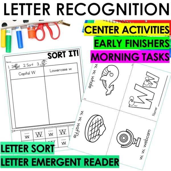 Letter W Worksheets - Alphabet Writing Practice Coloring Pages Letter W Craft - Image 7