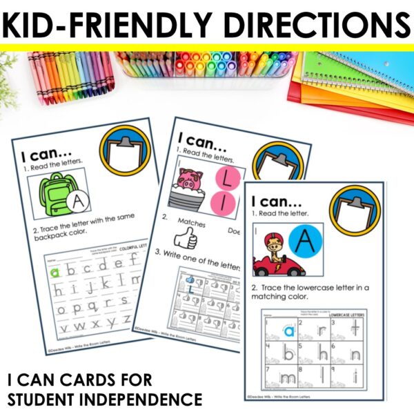 Write the Room Capital & Lowercase Letter Recognition Alphabet Activities - Image 4