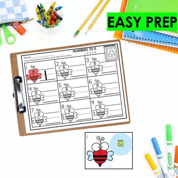 Write the Room Numbers 5 and 10 Activity – Fun Counting and Number Recognition - Image 3