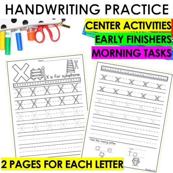 Letter X Worksheets - Alphabet Writing Practice Coloring Pages Letter X Craft - Image 5