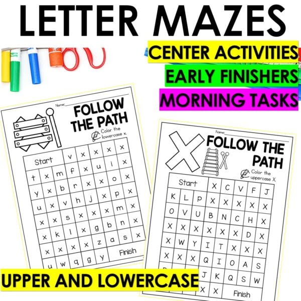 Letter X Worksheets - Alphabet Writing Practice Coloring Pages Letter X Craft - Image 6