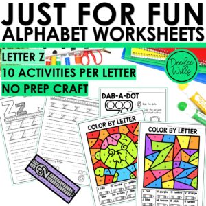 Letter Z Worksheets - Alphabet Writing Practice Coloring Pages Letter Z Craft