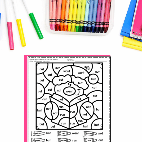 Christmas Sight Word Coloring Page & Holiday Morning Worksheets Packet Fun - Image 3