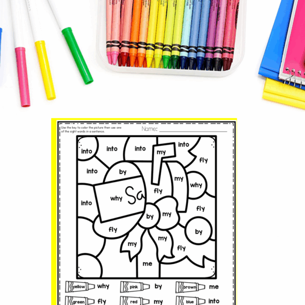 Christmas Sight Word Coloring Page & Holiday Morning Worksheets Packet Fun - Image 4