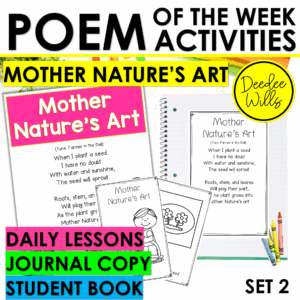 Nature Poem for Kindergarten & 1st Grade Poetry Activities & Fluency Lesson Plan