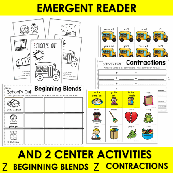 End of Year Poem for Kindergarten & 1st Grade Poetry Activities & Fluency Lesson 4 End of Year Poem for Kindergarten & 1st Grade Poetry Activities & Fluency Lesson - Image 4