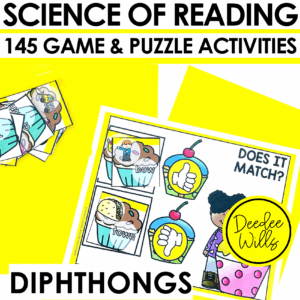 UFLI Centers & UFLI Games for Diphthongs Science of Reading Center Activities