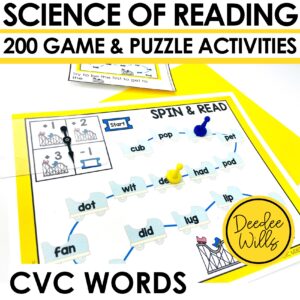 UFLI Centers & UFLI Games for Kindergarten for CVC Words - Science of Reading