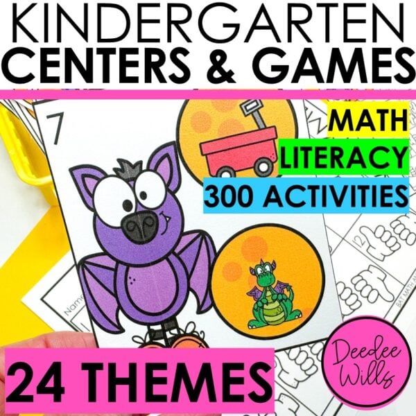Gingerbread Man Math Centers & Phonics Literacy Games Activities Kindergarten
