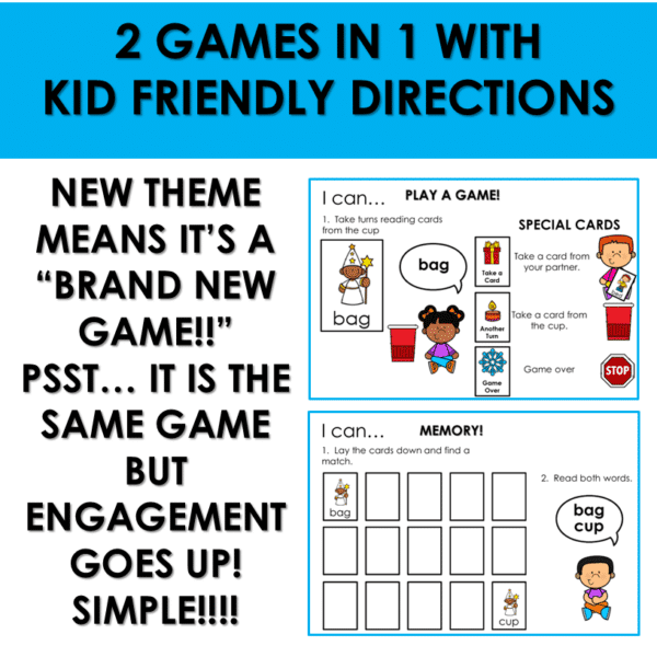 Winter Holidays Around the World FREE Blending CVC Words Phonics Games - Image 4