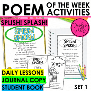 Spring Poem of the Week Weather Poem Kindergarten Activities & Fluency Lesson
