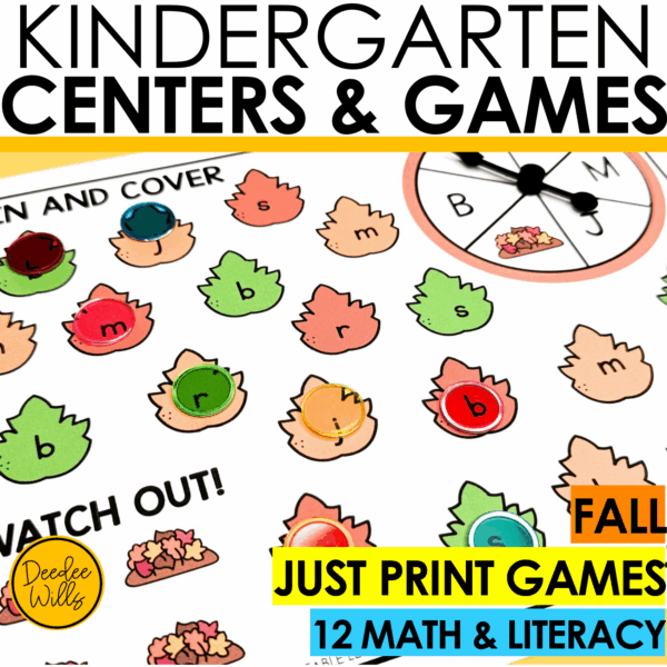 Fall ELA & Math Games - Reading, Letter Tracing, Number Tracing, Number Sense