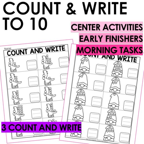 Valentine Day Fun Packet Dot to Dot Mazes Tracing February Color Activities - Image 10