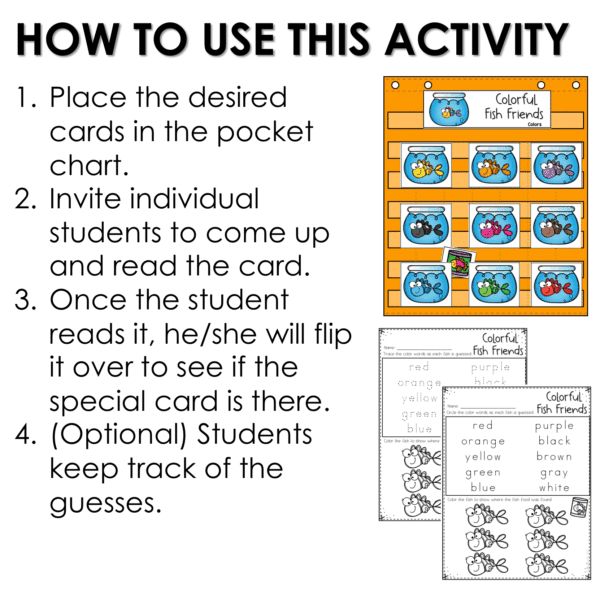 Hide and Seek Game for Math and Literacy | Editable Pocket Chart Game July - Image 5