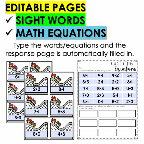 Hide and Seek Game for Math and Literacy | Editable Pocket Chart Game July - Image 6