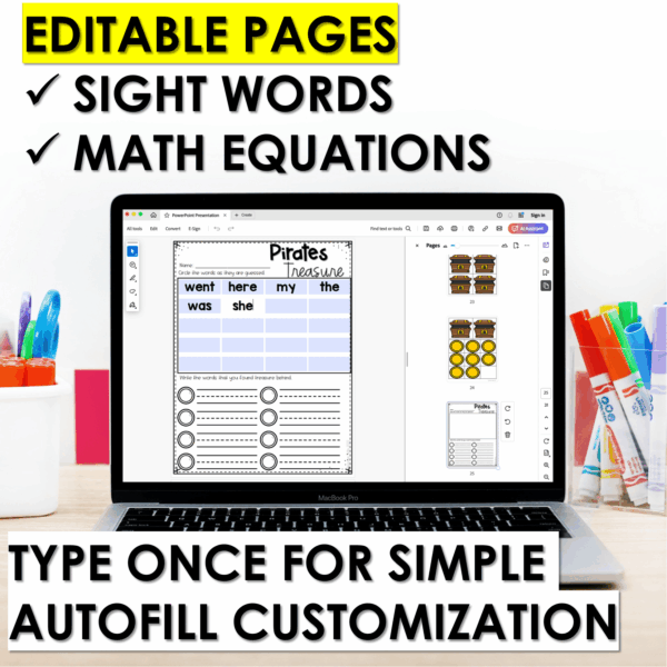 Hide and Seek Game for Math and Literacy | Editable Pocket Chart Game June - Image 4