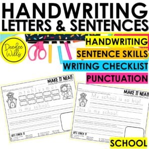 Back to School Activities for Kindergarten and First Grade 5