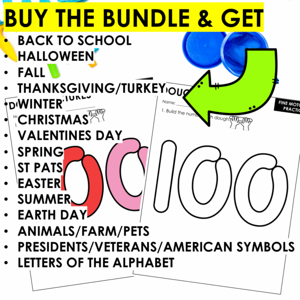 100th Day of School Fine Motor Activities Hands-On Task Cards & Printables - Image 7