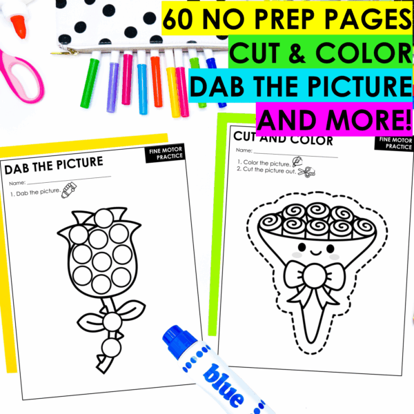 Valentine’s Day Fine Motor Activities 130+ Hands-On Task Cards & Printables - Image 4