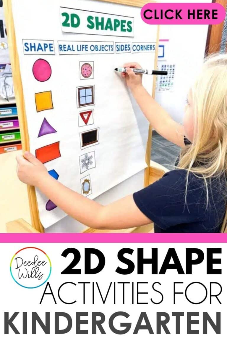 25 hands-on 2D shape activities for kindergarten. Games, crafts, outdoor ideas, songs, and a free bingo game your students will actually want to play.