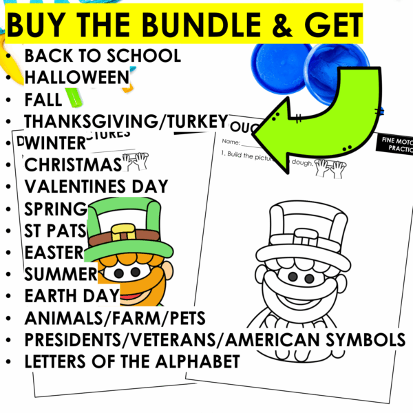 St. Patrick's Day Fine Motor Activities 130+ Hands-On Task Cards & Printables - Image 7
