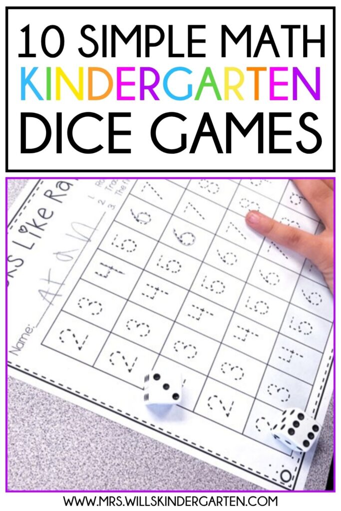 Looking for simple and engaging games with dice for kindergarten? These dice math games for kindergarten are low prep, easy to manage, and perfect for building number sense, counting, addition, and comparing numbers. Great for math centers, small groups, or whole class fun, your students will stay engaged and actually enjoy practicing math skills!